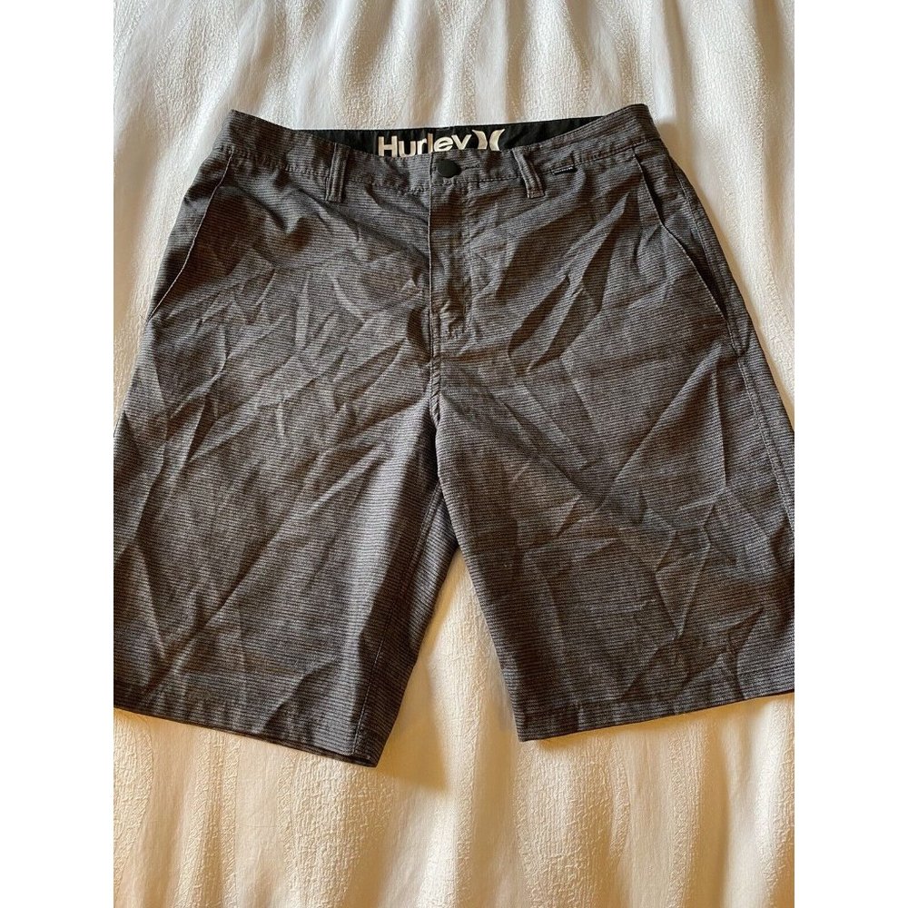 Hurley Shorts Mens 30 Gray Hybrid Chino Lightweight Wicking Quick Dry Phantom